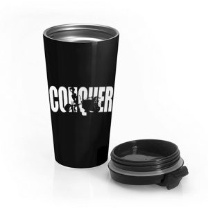 CONQUER Deadlift Bodybuilding Stainless Steel Travel Mug