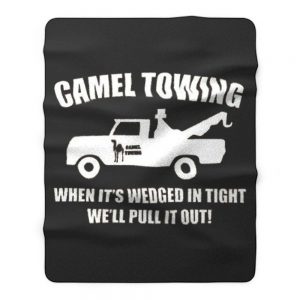 Camel Towing Adult Humor Rude Fleece Blanket