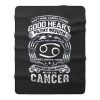 Cancer Good Heart Filthy Mount Fleece Blanket