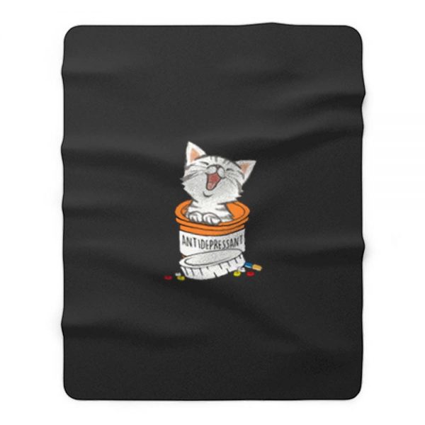 Capsule Cat Funny Kitten Fleece Blanket