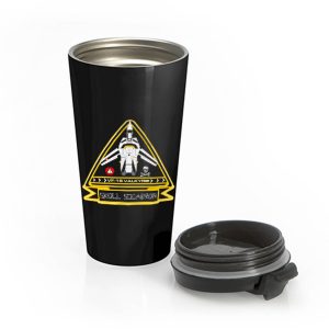 Cartoon Classic Robotech Skull Squadron Stainless Steel Travel Mug