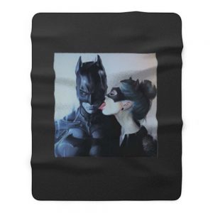 Cat Women Licking Batman Fleece Blanket