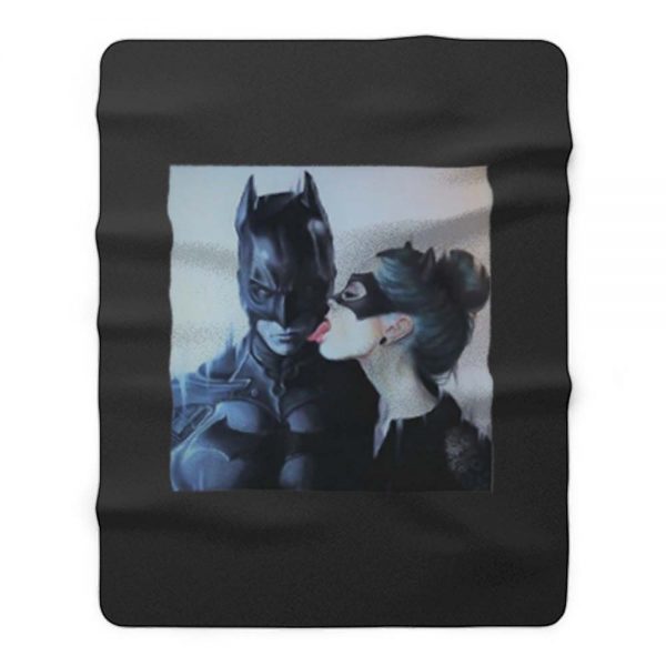 Cat Women Licking Batman Fleece Blanket