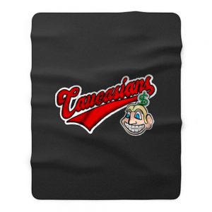 Caucasians Baseball Fleece Blanket