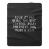 Central Asian Shepherd Dog Mom Fleece Blanket