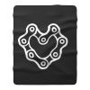 Chain Heart Motorcycle Fleece Blanket