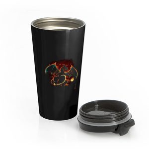 Charizard Dark Pokemon GO Dragon Stainless Steel Travel Mug