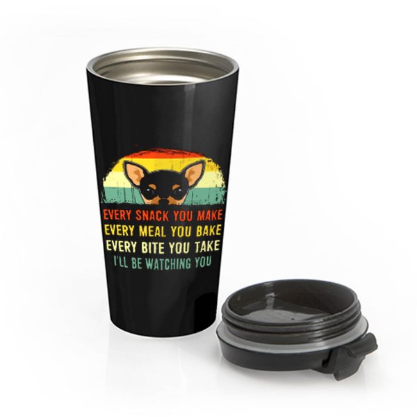 Chihuahua Quote Vintage Dog Stainless Steel Travel Mug