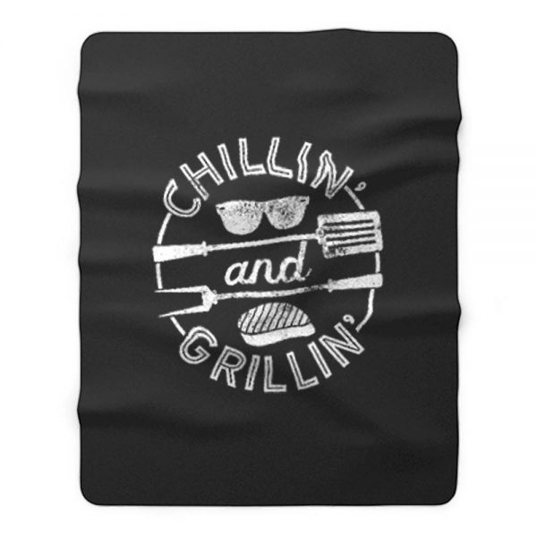 Chillin And Grillin Fleece Blanket