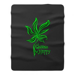 Choose Happy Fleece Blanket