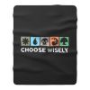 Choose Wisely Vintage Fleece Blanket