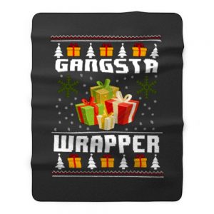 Christmas Gangsta Wrapper Fleece Blanket