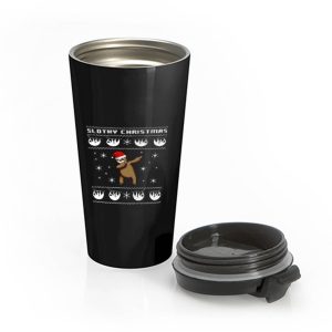 Christmas Sloth Animals Xmas Festive Stainless Steel Travel Mug