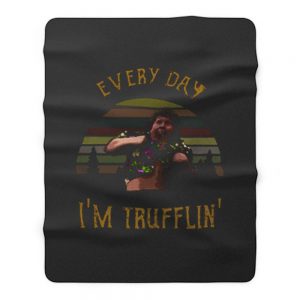 Chunk Everyday Im Trufflin Sunset Fleece Blanket