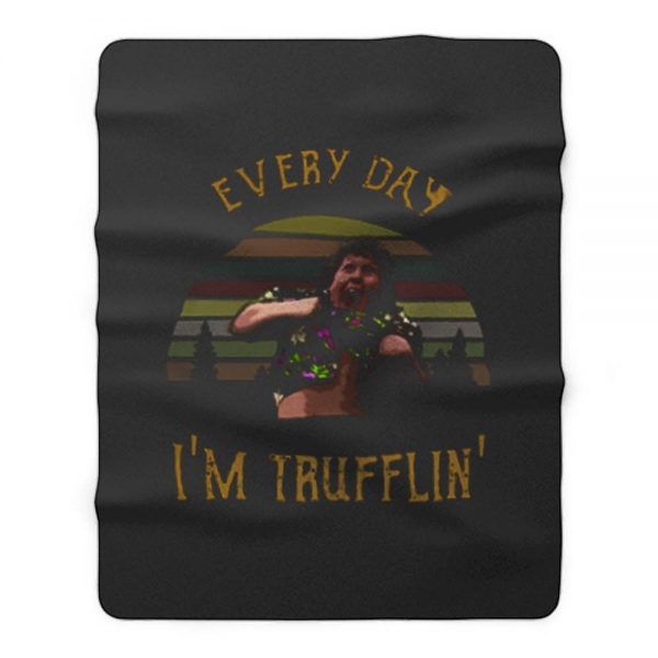 Chunk Everyday Im Trufflin Sunset Fleece Blanket