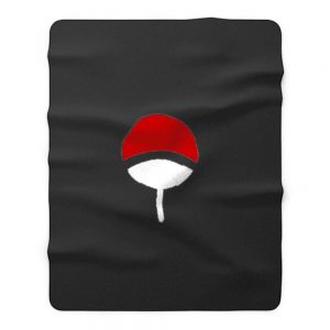 Clans Logo Uchiha Naruto Anime Fleece Blanket