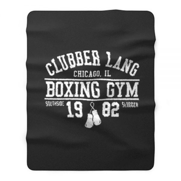 Clubber Lang Boxing Gym Retro Rocky 80s Workout Gym Fleece Blanket