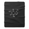 Coffee Molecul Coffee Lover Fleece Blanket