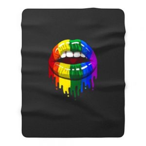 Colour Lip Lgbt Fleece Blanket