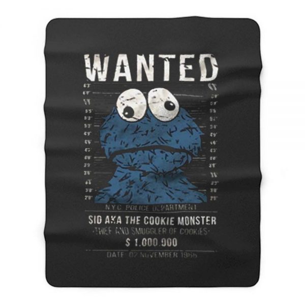 Cookie Smuggler Monster Funny Fleece Blanket