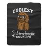 Coolest Goldendoodle Grandpa Fleece Blanket