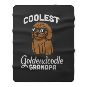 Coolest Goldendoodle Grandpa Fleece Blanket