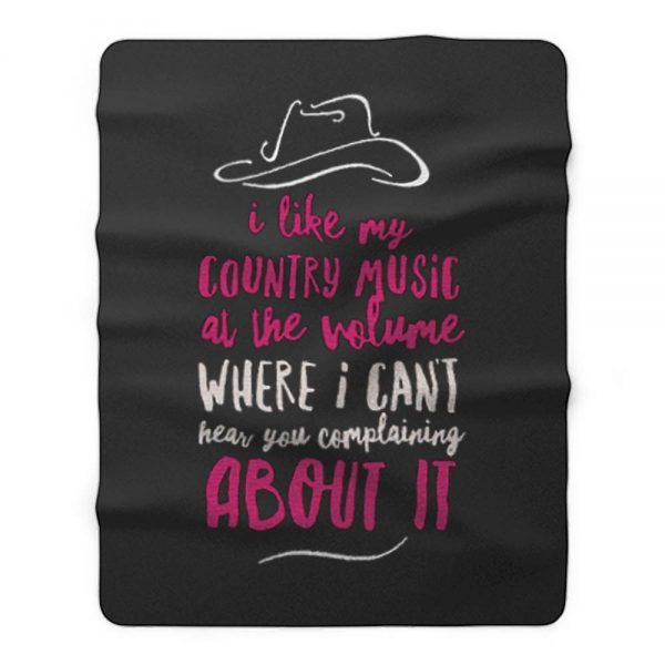 Country Music Fleece Blanket