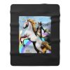 Crazy Cat Unicorn Rainbow Funny Fleece Blanket