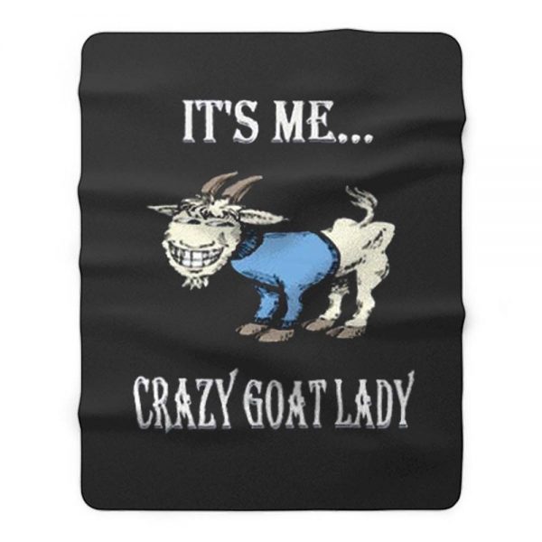 Crazy Goat Lady Fleece Blanket