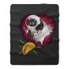 Cute Astronot Cat Get Nachos Fleece Blanket