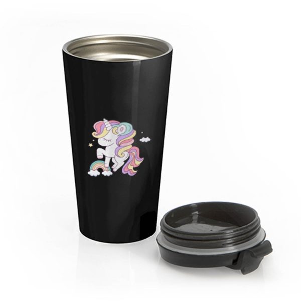 Cute Unicorn Stainless Steel Travel Mug