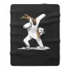 Dabbing Akita Fleece Blanket