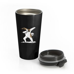 Dabbing Akita Stainless Steel Travel Mug