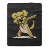 Dabbing Golden Retriever Fleece Blanket