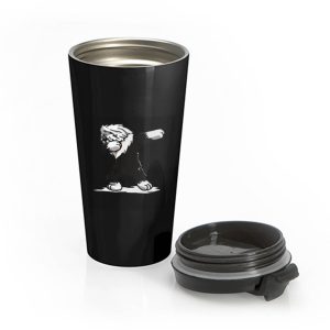 Dabbing Old English Sheepdog Stainless Steel Travel Mug