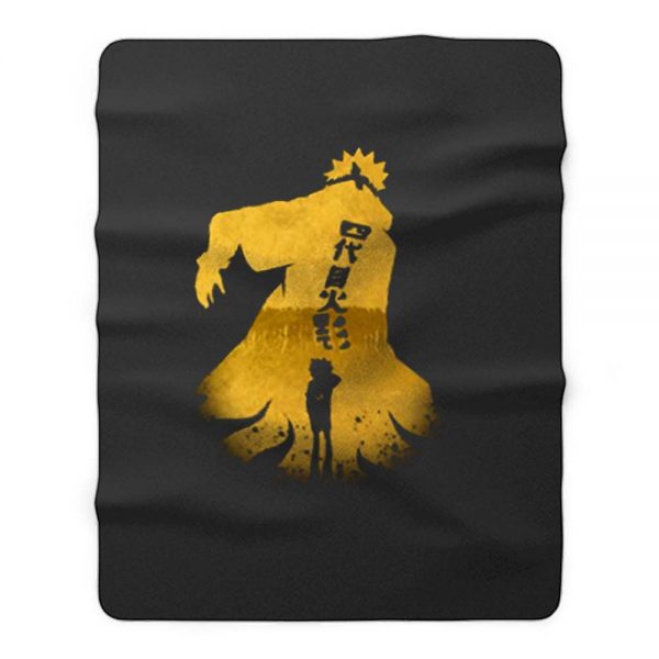 Dad Ad Son Little Naruto X Yondaime Naruto Shippuden Anime Fleece Blanket