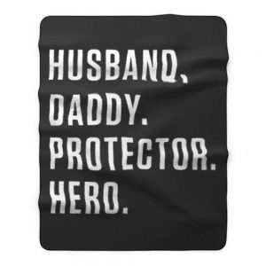 Dad Hero Husband Fleece Blanket