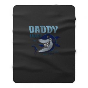 Daddy Shark Doo Doo Doo Daddy Fleece Blanket