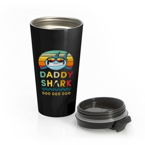 Daddy Shark Vintage Style Stainless Steel Travel Mug