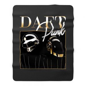 Daft Punk Vintage 90s Retro Fleece Blanket