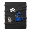 Dalek Explain Doctor Who Funny Retro Fleece Blanket