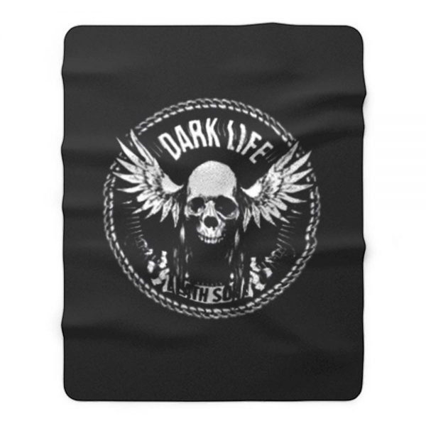 Dark Life Skull Wings Fleece Blanket