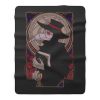 Dark Plague Doctor Creepy Art Black Death Medieval Health Horror Fleece Blanket