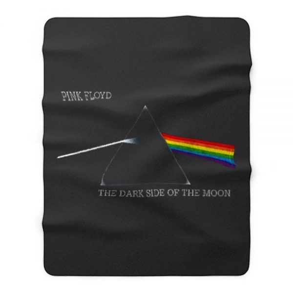 Dark Side Of The Rainbow Pink Floyd Band Fleece Blanket