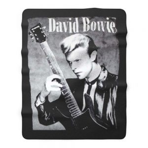 David Bowie Classic Guitarist Fleece Blanket