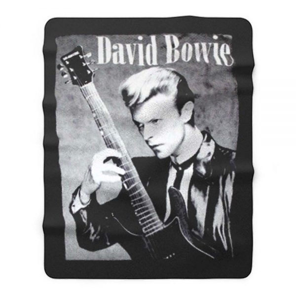 David Bowie Classic Guitarist Fleece Blanket