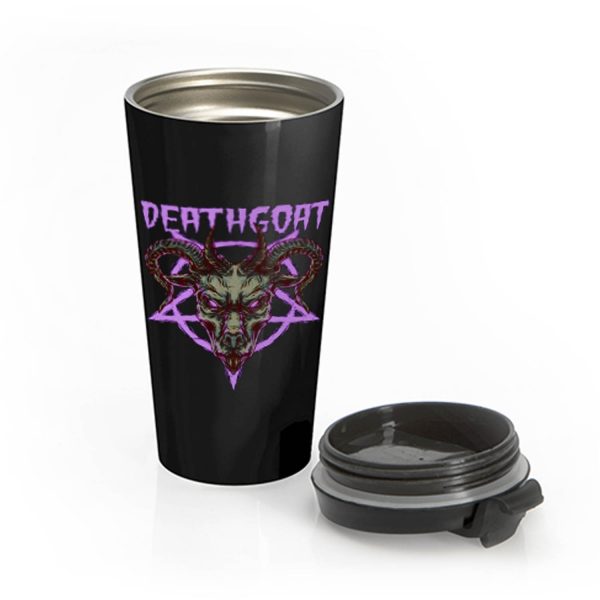 Death Goat Death Metal Band Stainless Steel Travel Mug