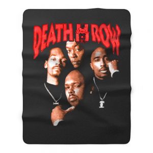 Death Row Records Tupac Dre Retro Fleece Blanket