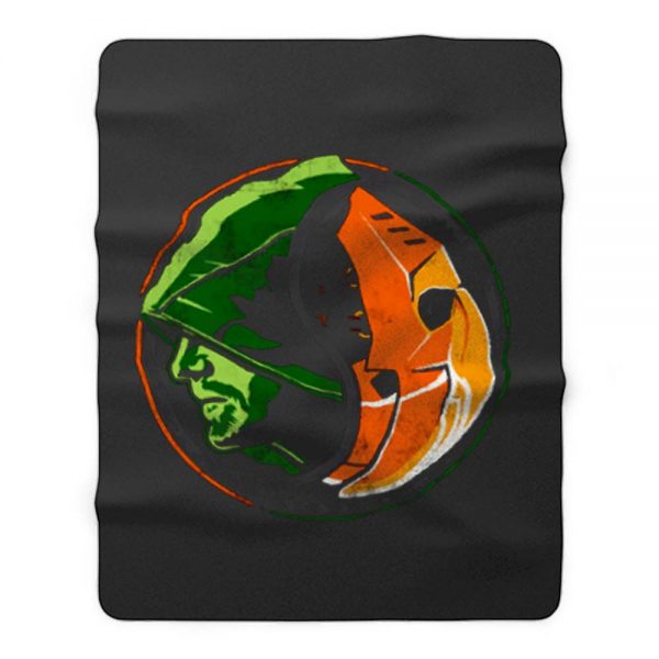 Deathstroke Arrow YinYang Fleece Blanket