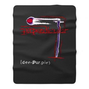 Deep Purple Purpendicular Fleece Blanket